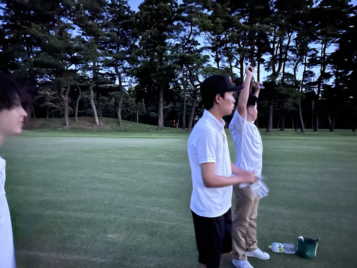 学生ゴルファー支援の様子②